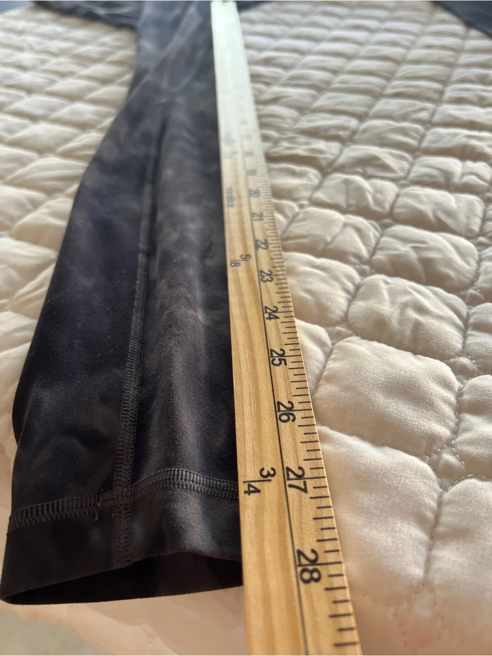 Lululemon 10 Diamond Dye Dark Align Butter Soft Black Gray Yoga Leggings 28”